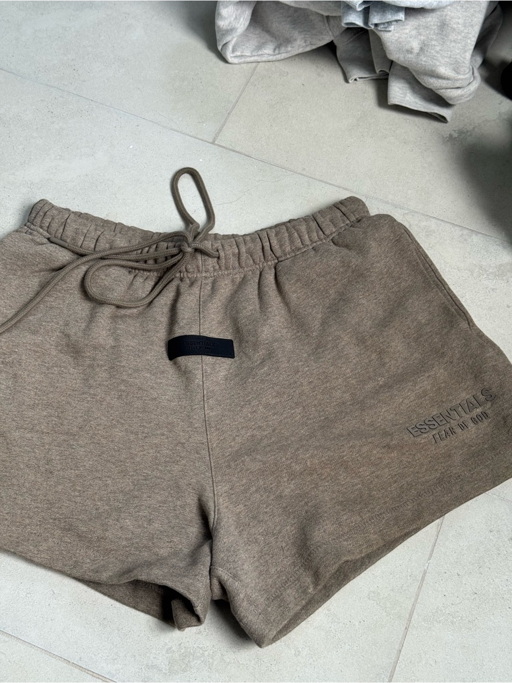 Fear of God Essentials Men's Brown Taupe Athletic Shorts